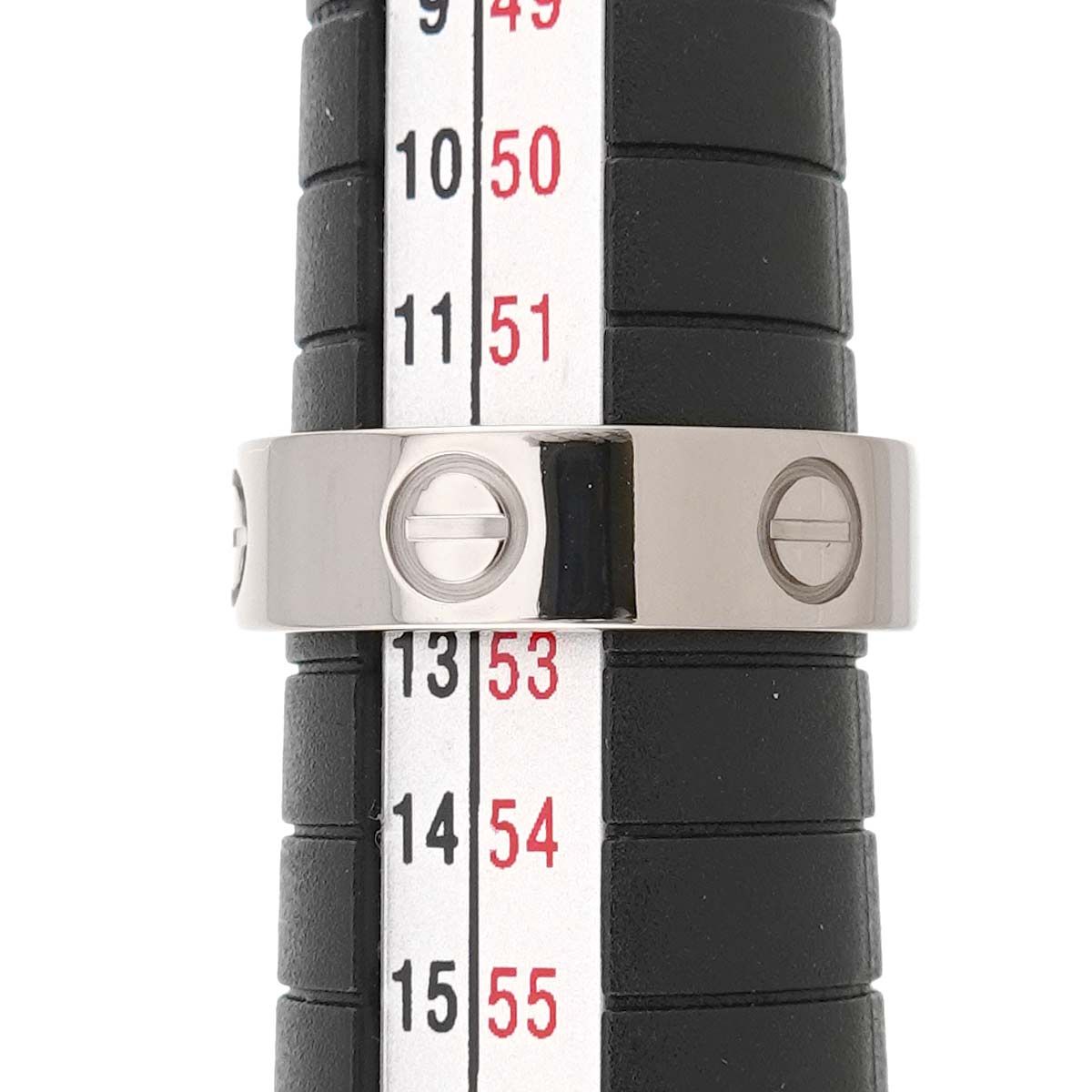 カルティエ Cartier ラブ クラシック #53 リング K18 WG ホワイト