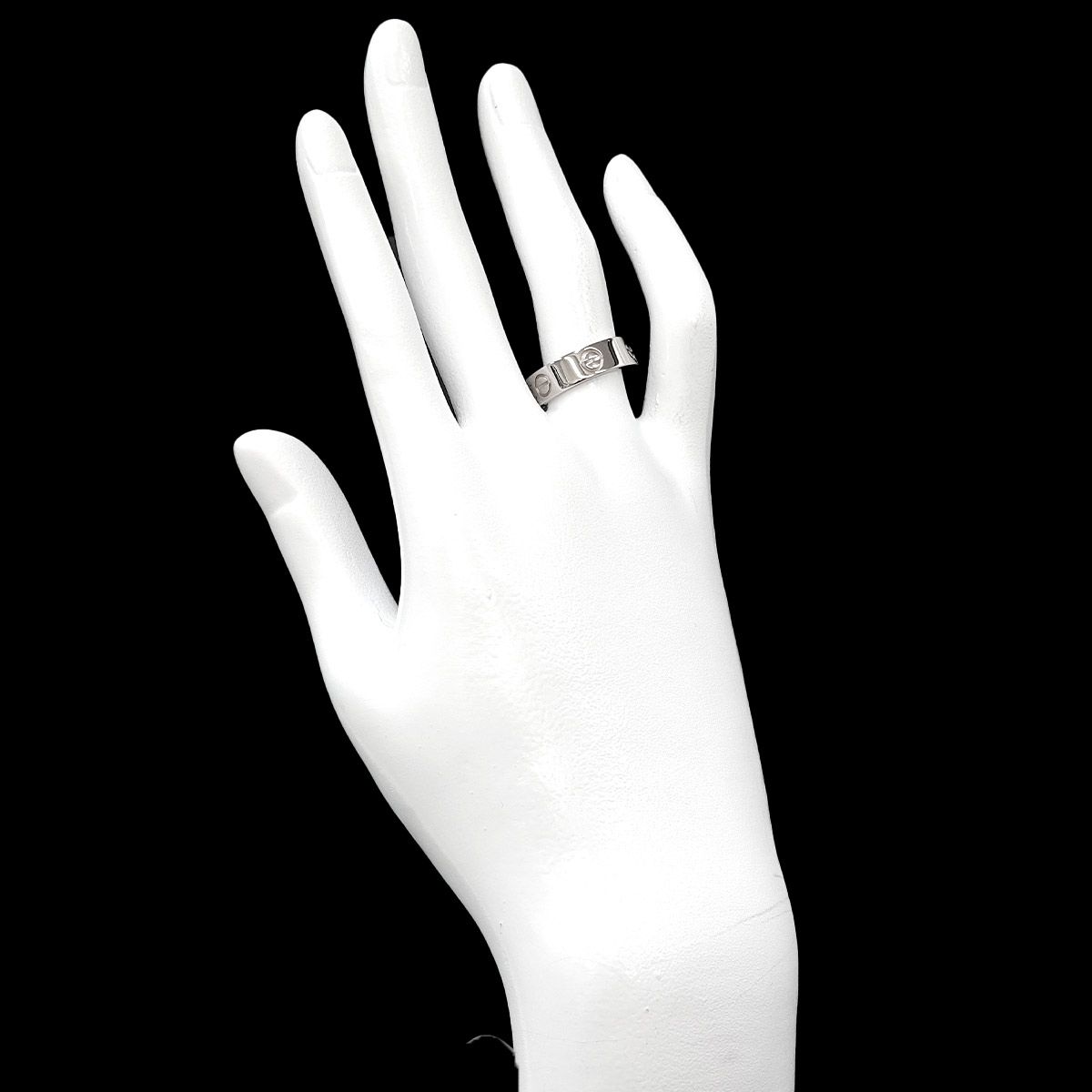 カルティエ Cartier ラブ クラシック #53 リング K18 WG ホワイト