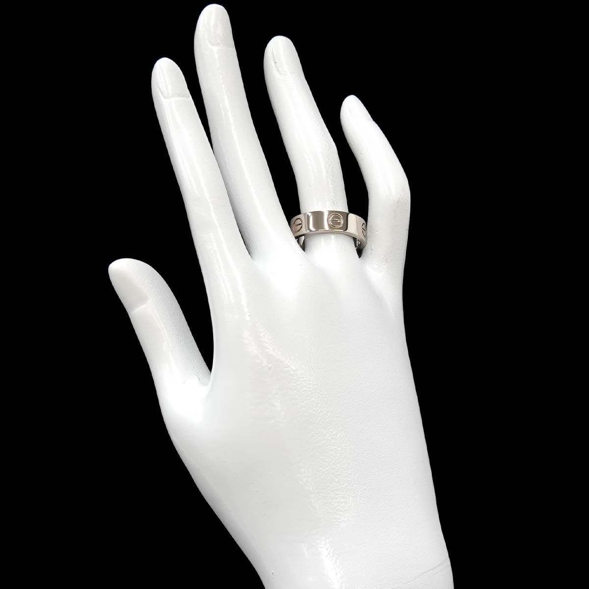 カルティエ Cartier ラブ #59 リング K18 WG ホワイトゴールド 750