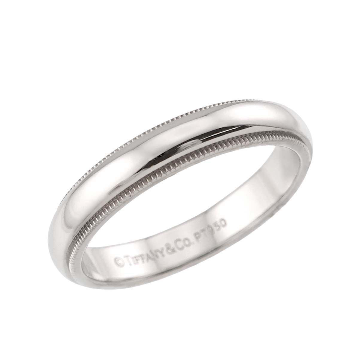 ティファニー TIFFANY&CO. ミルグレイン 20号 リング 幅4mm Pt プラチナ 指輪 トゥギャザー Milgrain Ring 90331629