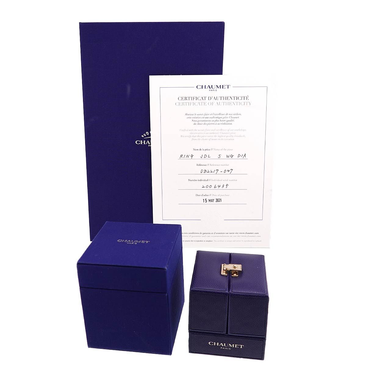 ショーメ CHAUMET ジュ ドゥ リアン #47 リング ダイヤ K18 WG