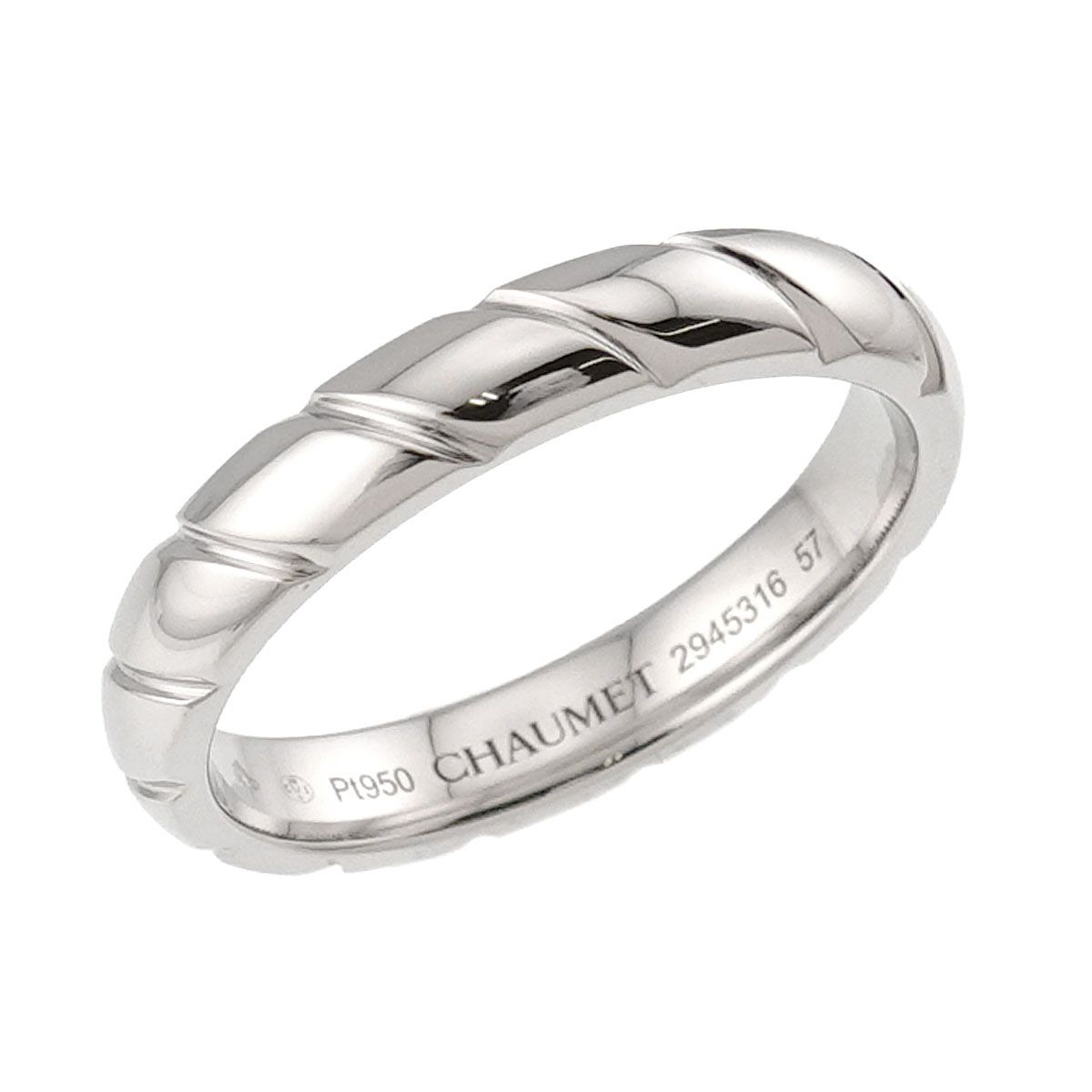 希少サイズ　CHAUMET ショーメ　トルサード リング 15号 プラチナ ショーメ CHAUMET トルサード #57 リング Pt プラチナ 指輪 Torsade