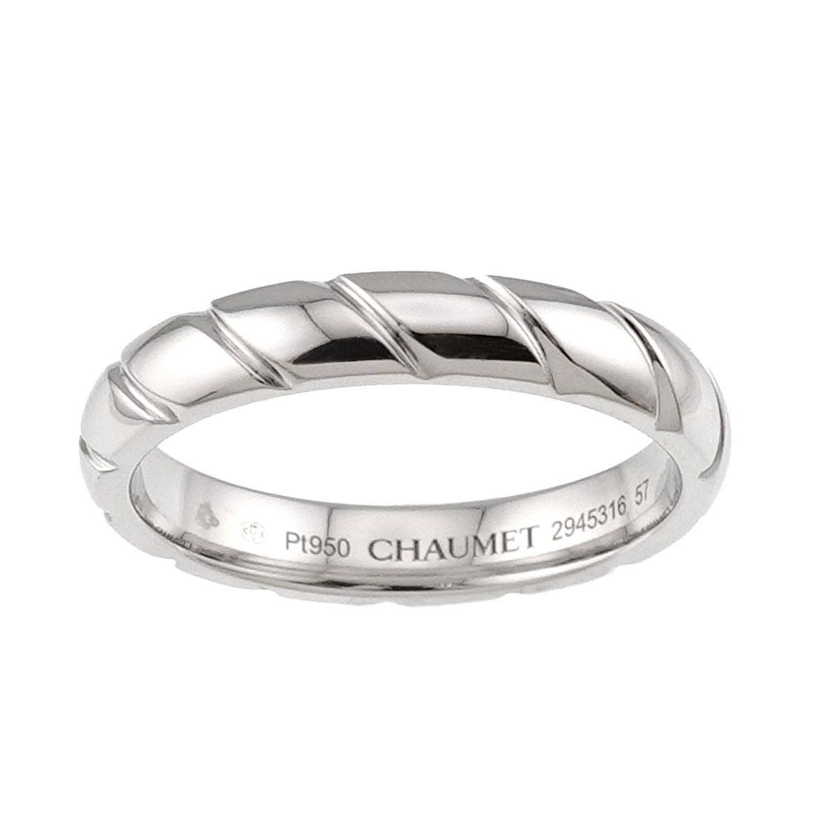 ショーメ CHAUMET トルサード #57 リング Pt プラチナ 指輪 Torsade