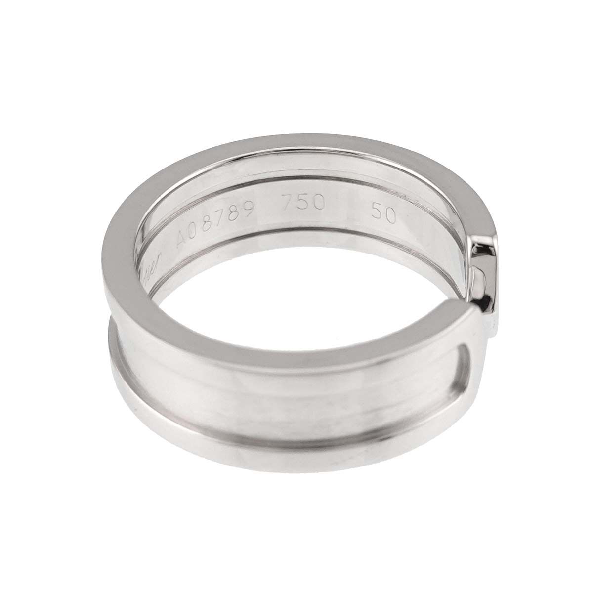 カルティエ Cartier C2 スモール SM #50 リング K18 WG ホワイト
