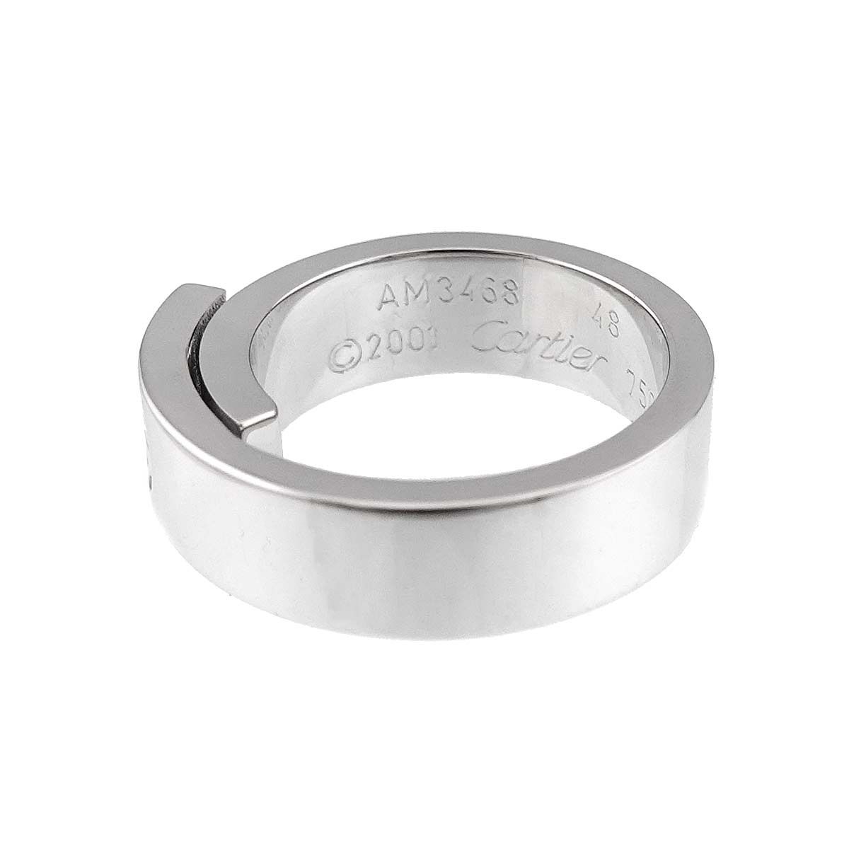 Cartier リング カルティエ Cartier アニバーサリー #48 リング ダイヤ 1P K18 WG