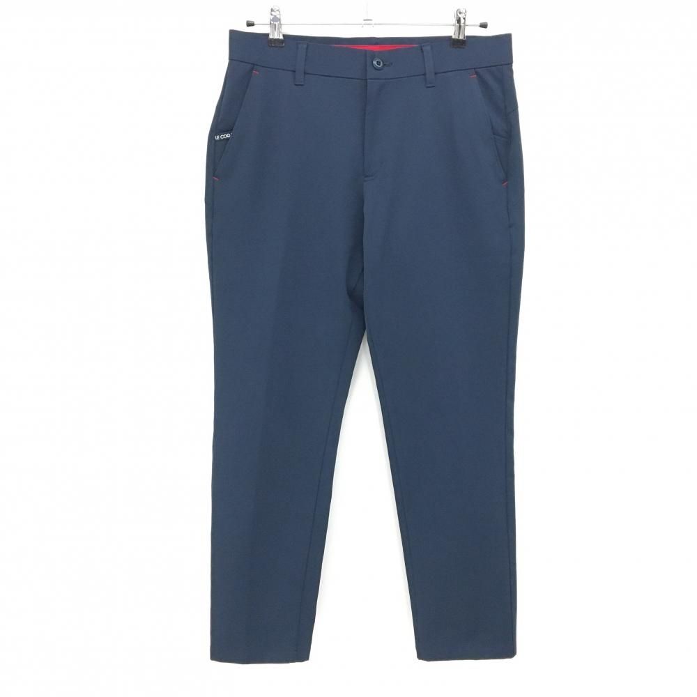 【美品】 le coq sportif ゴルフパンツ ネイビー 美品】ルコックゴルフ パンツ ネイビー 無地 メンズ 82 ゴルフウェア