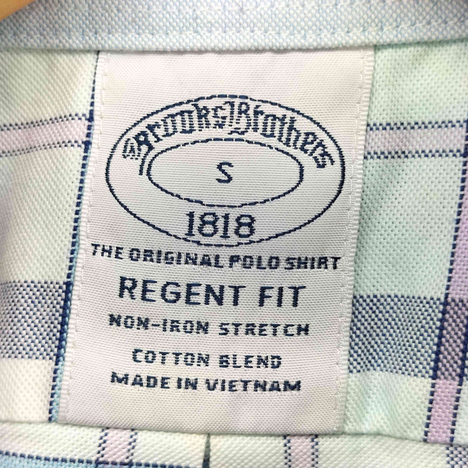 ブルックスブラザーズ BROOKS BROTHERS REGENT FIT ロゴ刺繍 チェック
