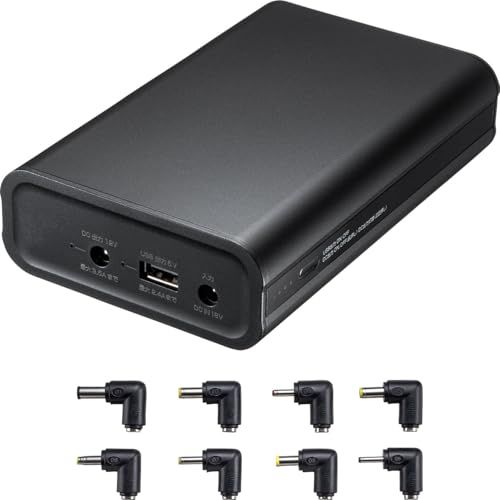 サンワダイレクト 12000mAh リン酸鉄 DC×1 USB A×1 DC12V出力対応 大容量 機内持ち込み ノートパソコン DCポート 出張 700-BTL059Ju