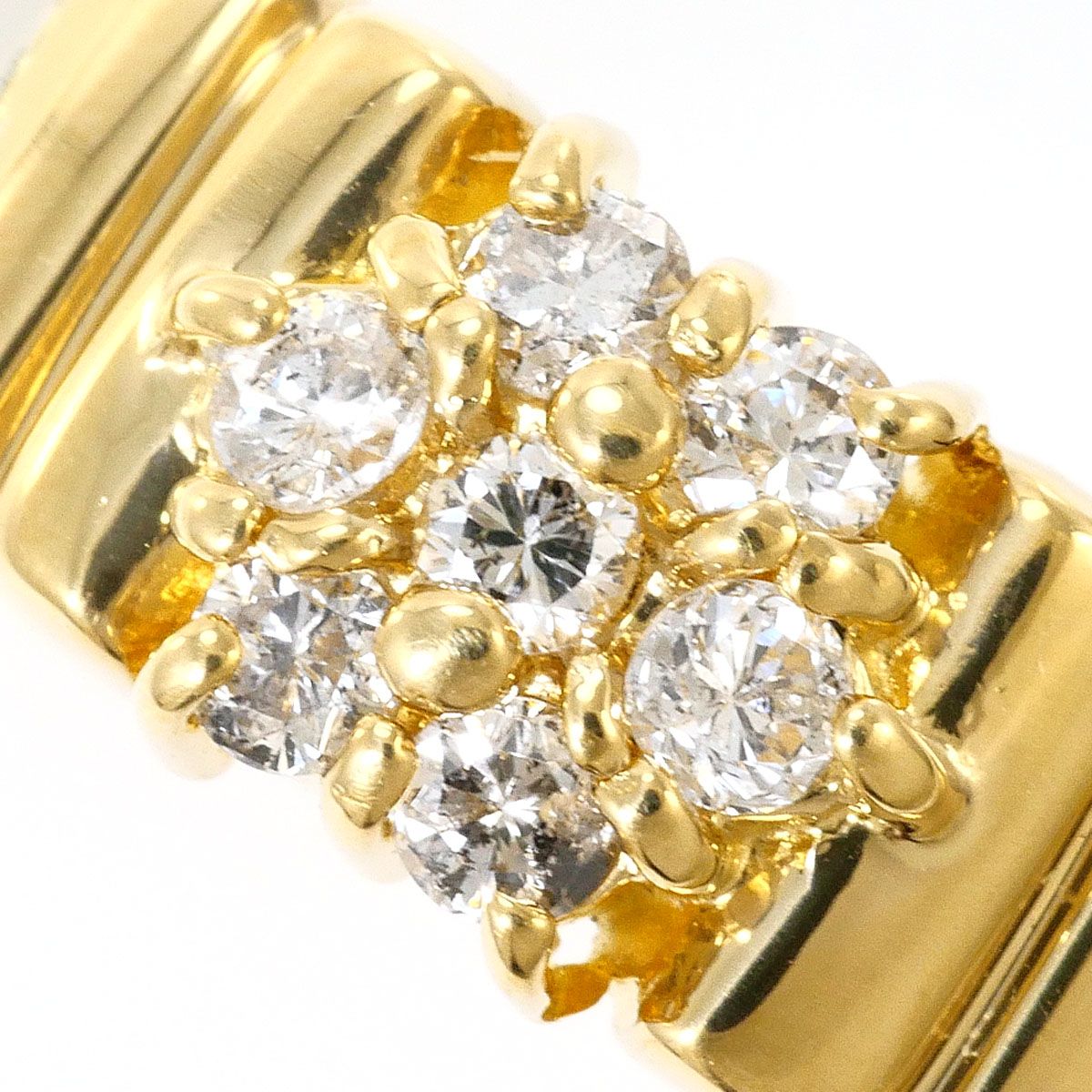PT900/プラチナ K18YG リング・指輪 8号 ダイヤモンド 0.17ct 鑑別書