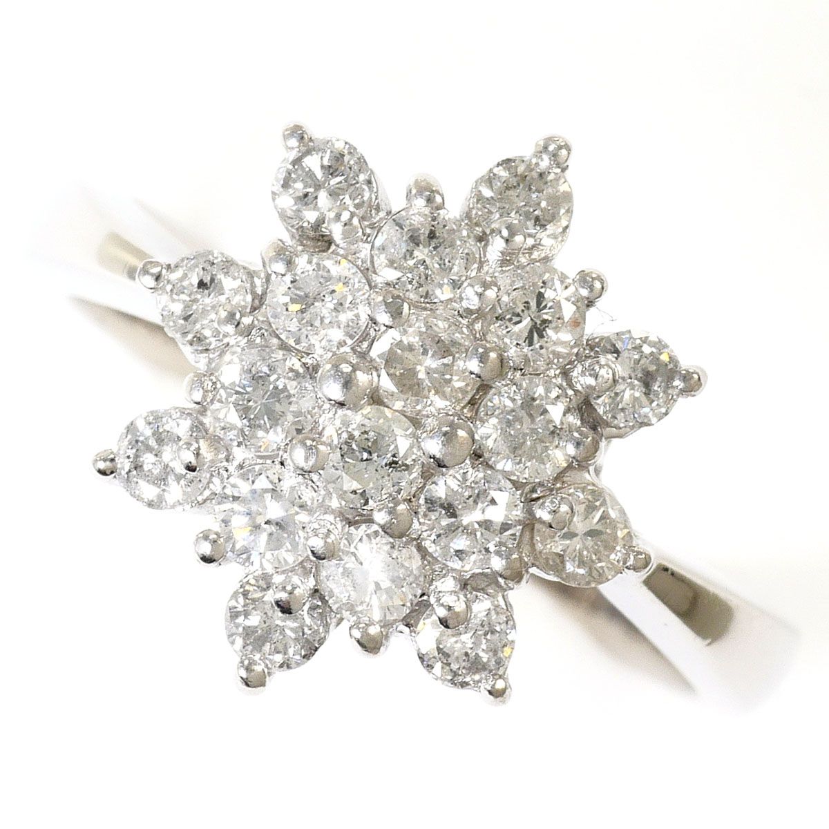 PT900/プラチナ リング・指輪 12.5号 ダイヤモンド 1.00ct 鑑別書 総