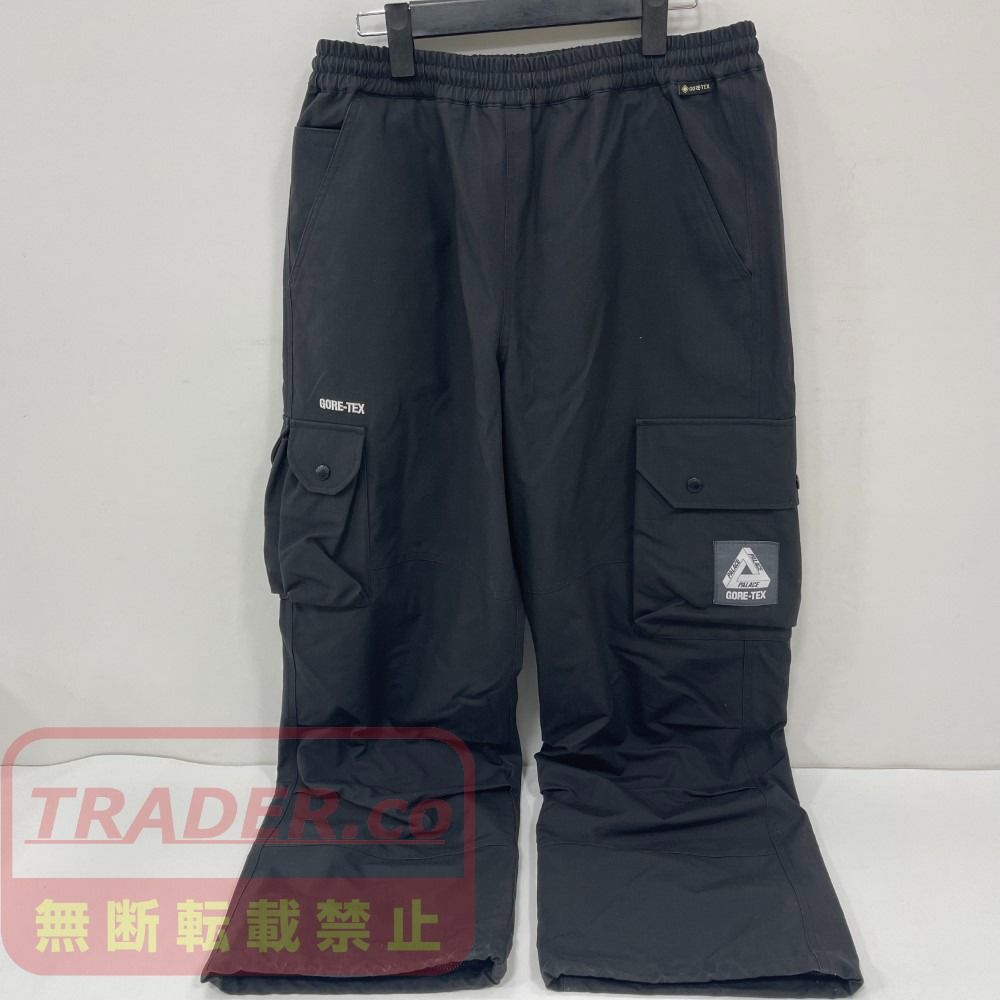 07w70228 PALACE GORE-TEX COTTON RS Cargos/PALACE カーゴパンツ ゴアテックス/Lサイズ/メンズ/ブラック/中古品 ボトムス