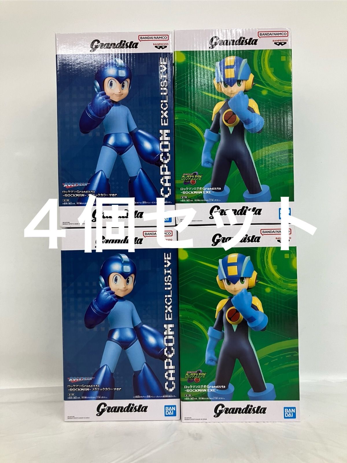 未開封 ロックマンエグゼ grandista フィギュア メタリック 他 2種 4個