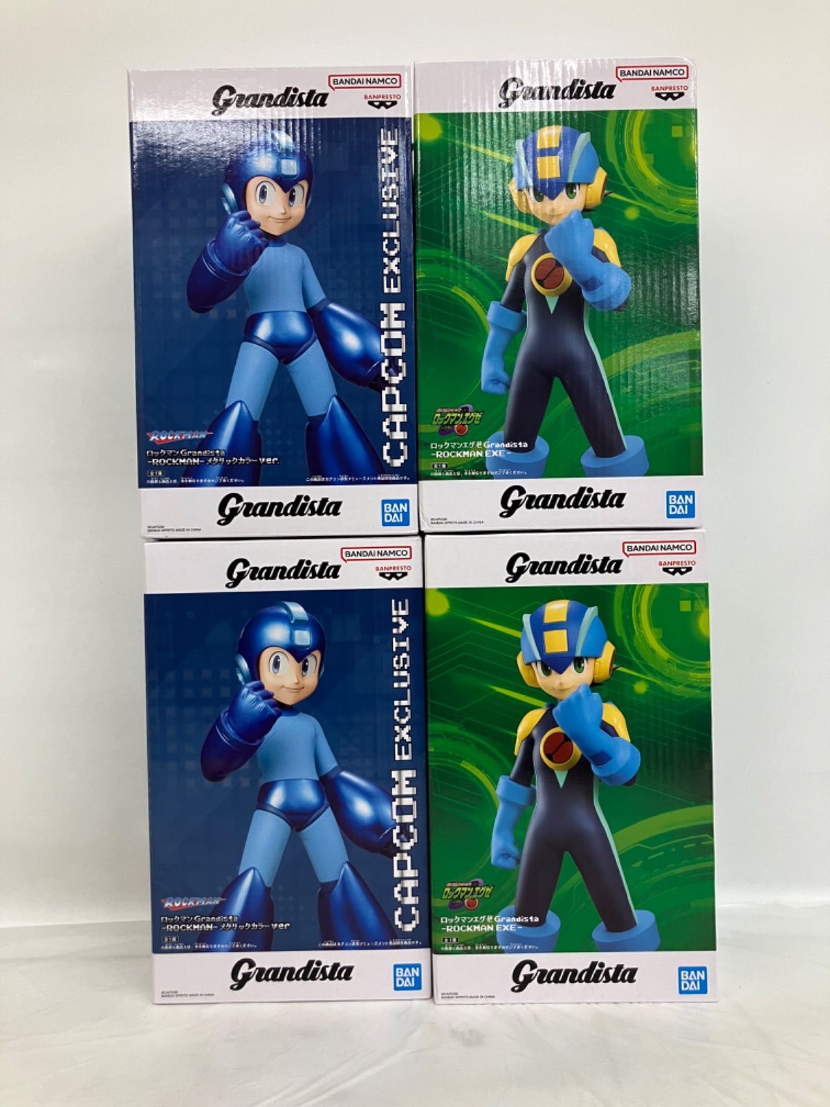 未開封 ロックマンエグゼ grandista フィギュア メタリック 他 2種 4個