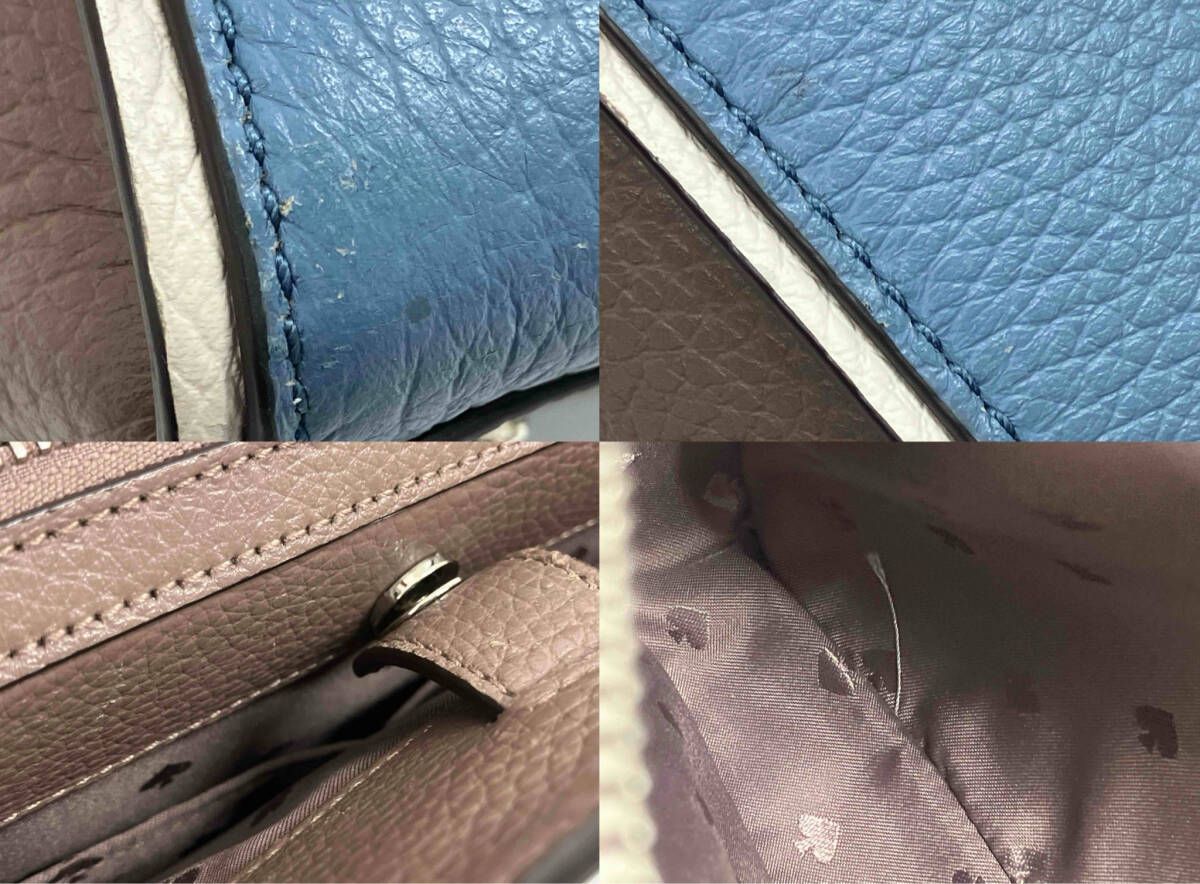 kate spade ケイトスペード WKR00326 ハンドバッグ ブルー×ブラウン 