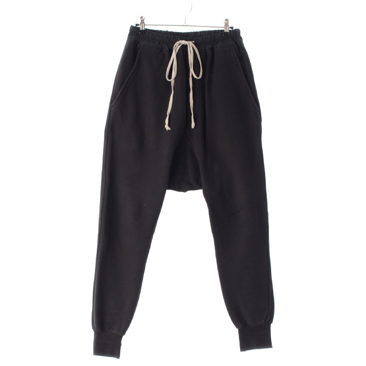 リックオウエンス ダークシャドウ Rick Owens DRKSHDW 19SS PRISONNER コットン プリズナードローストリング サルエル パンツ ボトムス DU19S4394 ブラック S【中古】