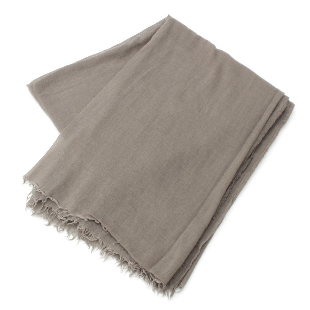 リックオウエンス 19SS WOVEN PASHMINA SCAR カシミヤ シルク 大判 ストール ショール RU19S2470 グレー【中古】 リックオウエンス 19SS WOVEN PASHMINA SCAR カシミヤ シルク 大判