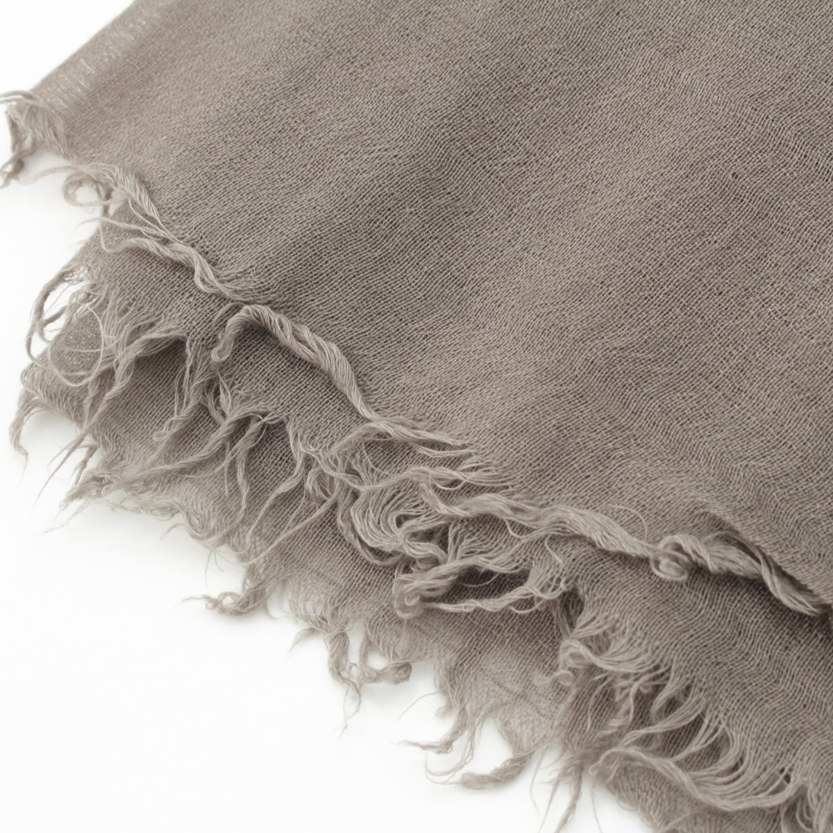 リックオウエンス 19SS WOVEN PASHMINA SCAR カシミヤ シルク 大判 ストール ショール RU19S2470 グレー【中古】 リックオウエンス 19SS WOVEN PASHMINA SCAR カシミヤ シルク 大判