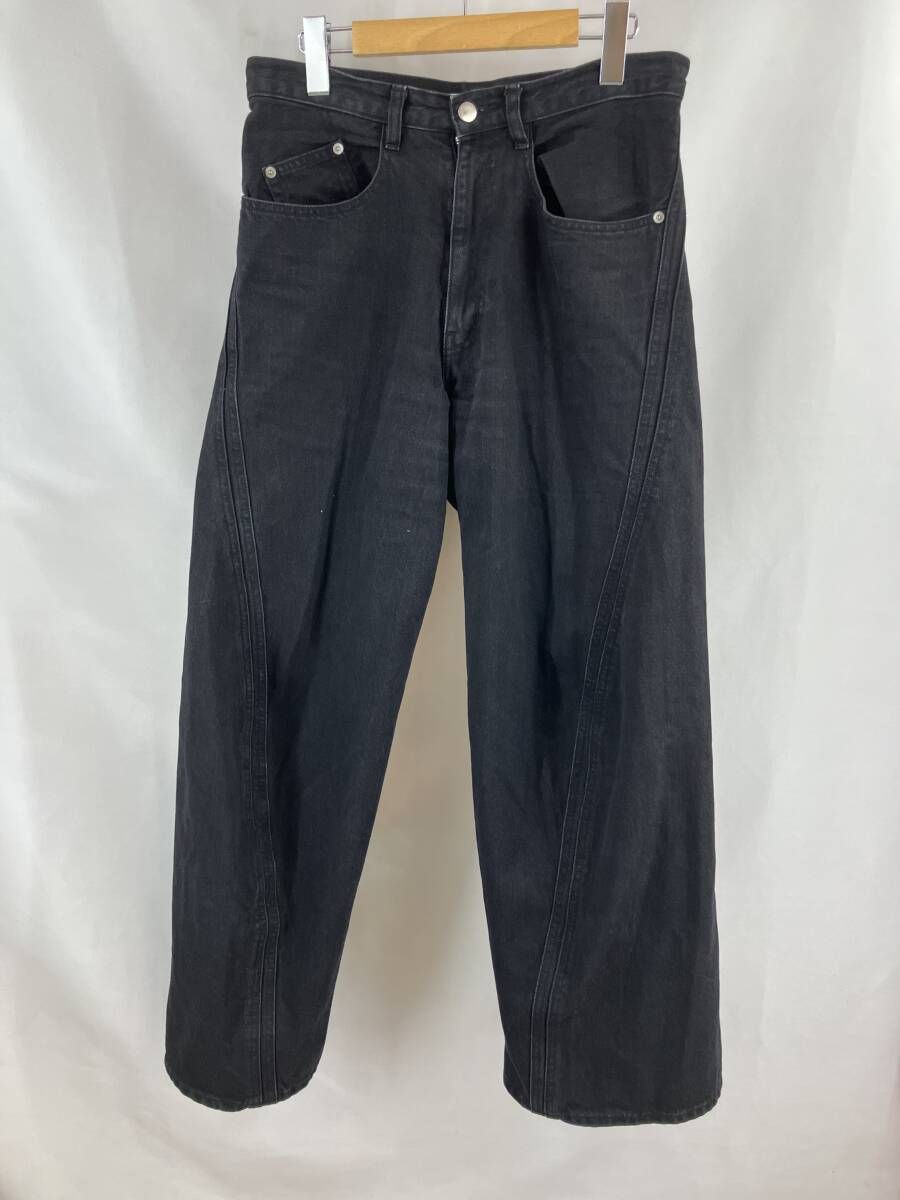 ★ NVRFRGT ネヴァーフォーゲット NF232P04A ジーンズ デニムパンツ Gパン 日本製 サイズ1 ブラック 通年