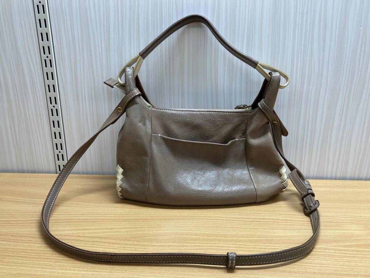 genten ゲンテン ボルディーノ 2way ショルダーバッグ ハンドバッグ