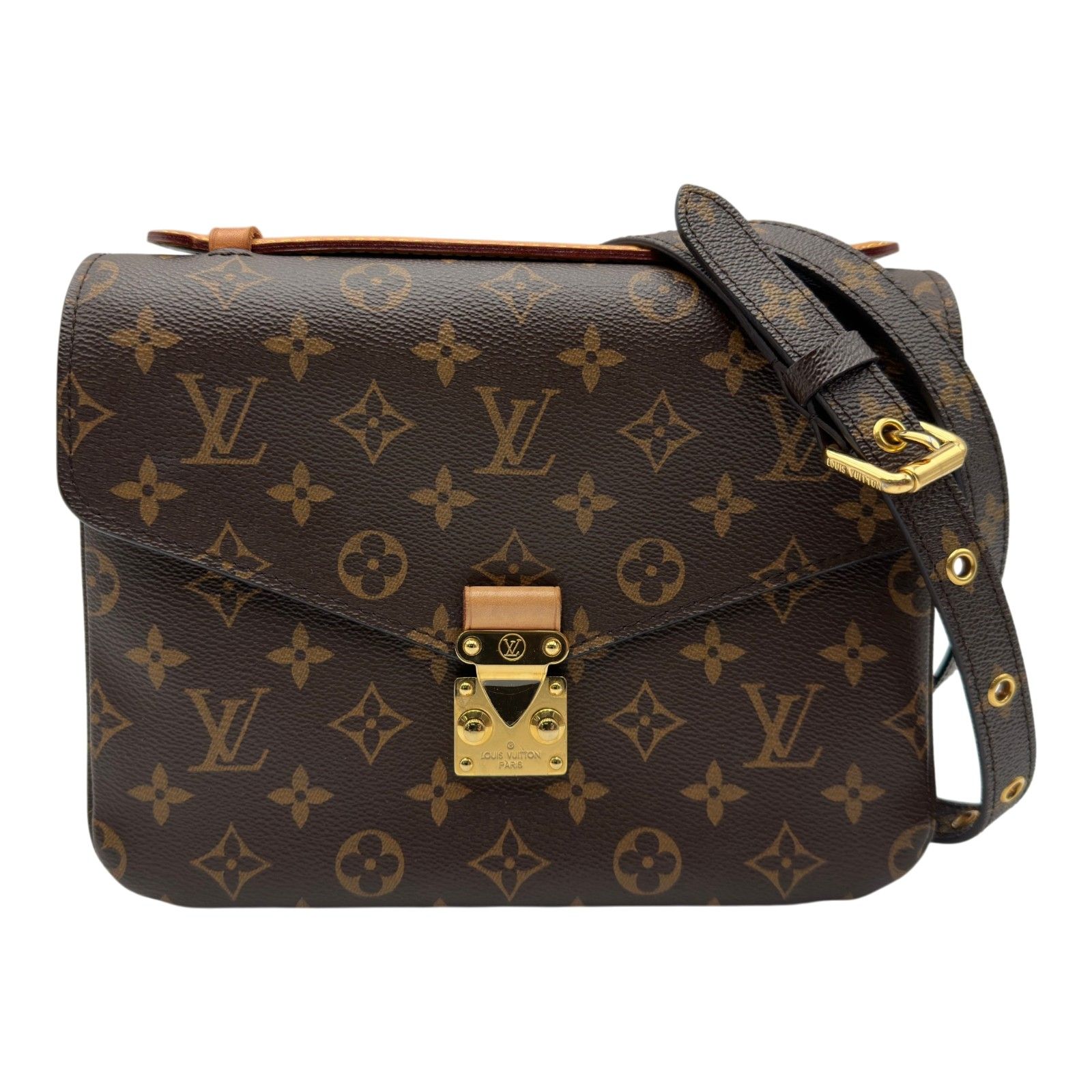 ルイ・ヴィトン LOUIS VUITTON ポシェット・メティスMM M44875 ブラウン モノグラム/レザー レディース ショルダーバッグ