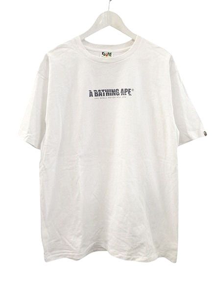 アベイシングエイプ A BATHING APE JAPAN CULTURE SOUVENIR TEE ジャパンカルチャースーベニア Tシャツ XL 白 ホワイト プリント 半袖 カットソー トップス ☆AA★