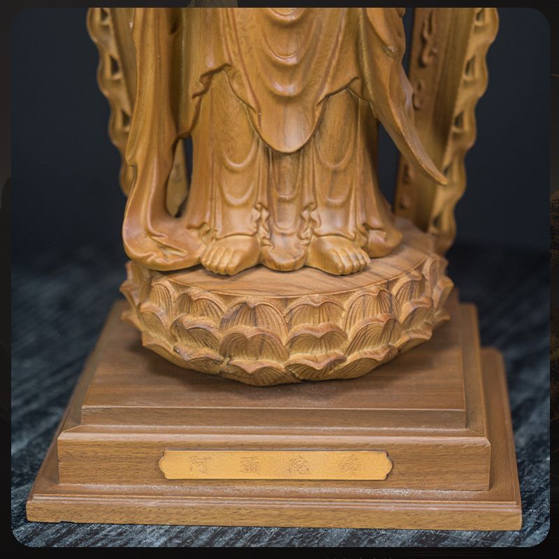 修縁堂】仏教美術 木彫 観音像 仏像 東林大仏 木彫仏教 - メルカリ