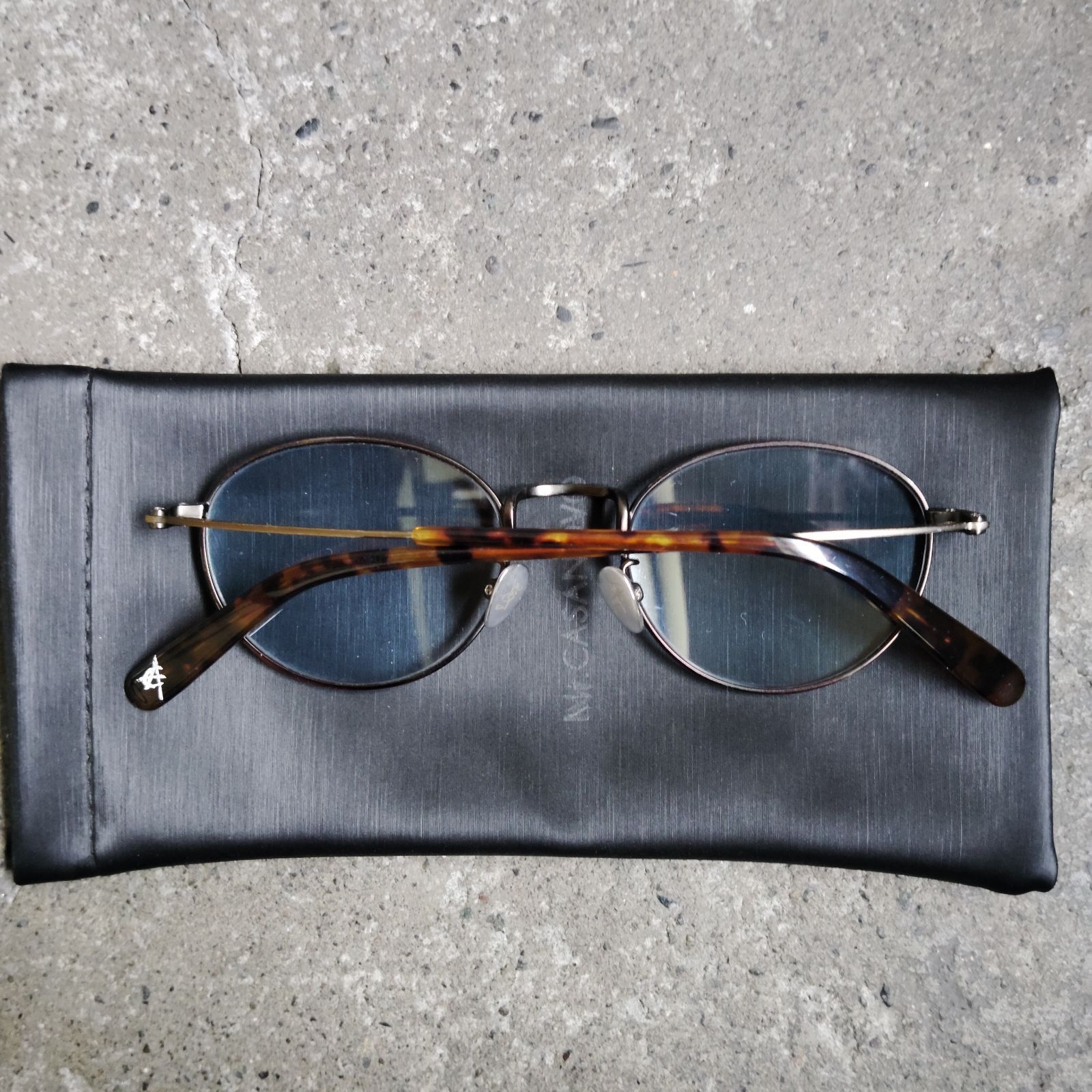 Mr.CASANOVA SONIC Brown Demi × Antique Gold Light Blue Lens