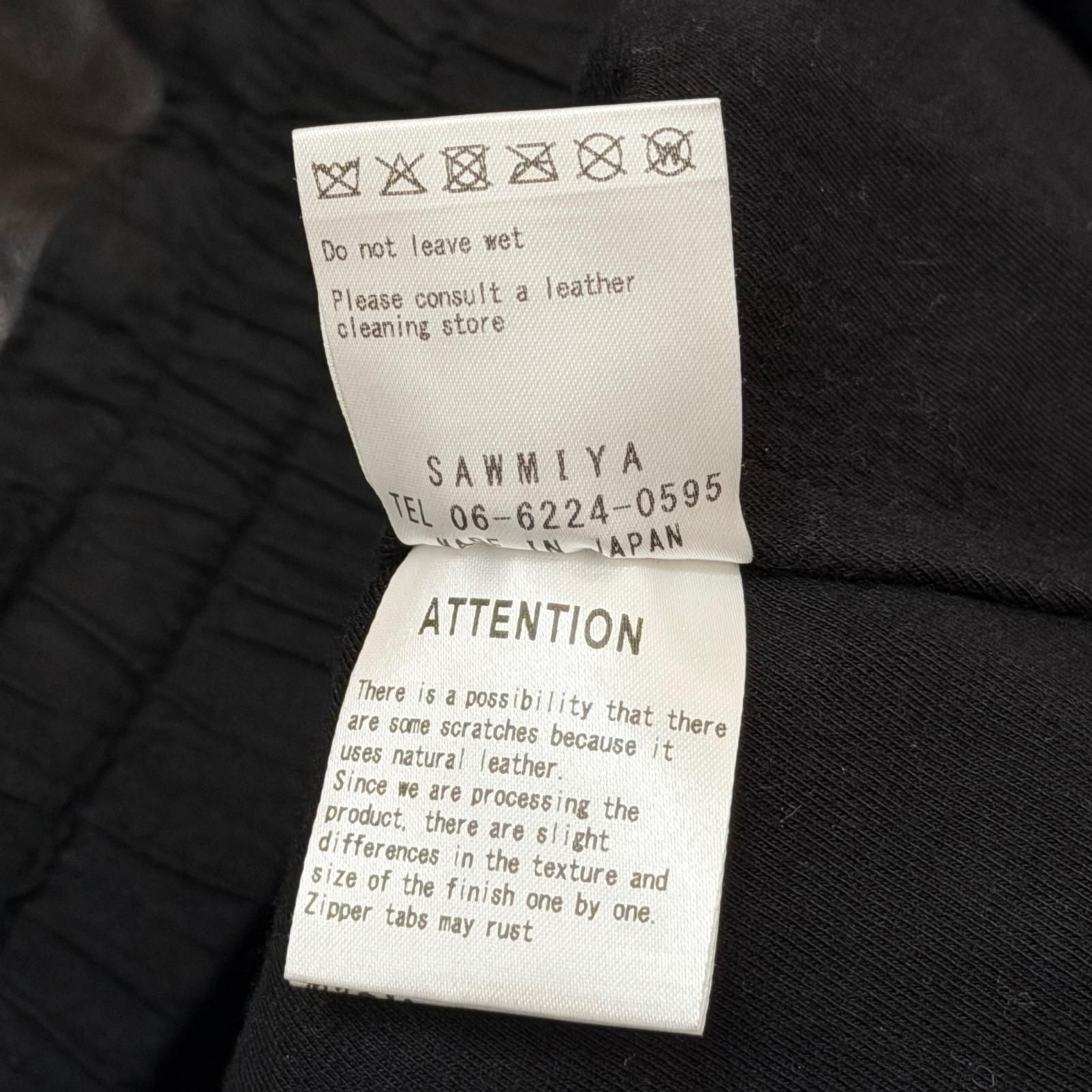 D.HYGEN  Soft Horse Leather Over Sarouel Cropped Pants ホースレザー サルエルクロップドパンツ  ディーハイゲン ST107-1325A ブラック 2 （19398M） D.HYGEN Soft Horse Leather Over Sarouel Cropped Pants ソフトホース