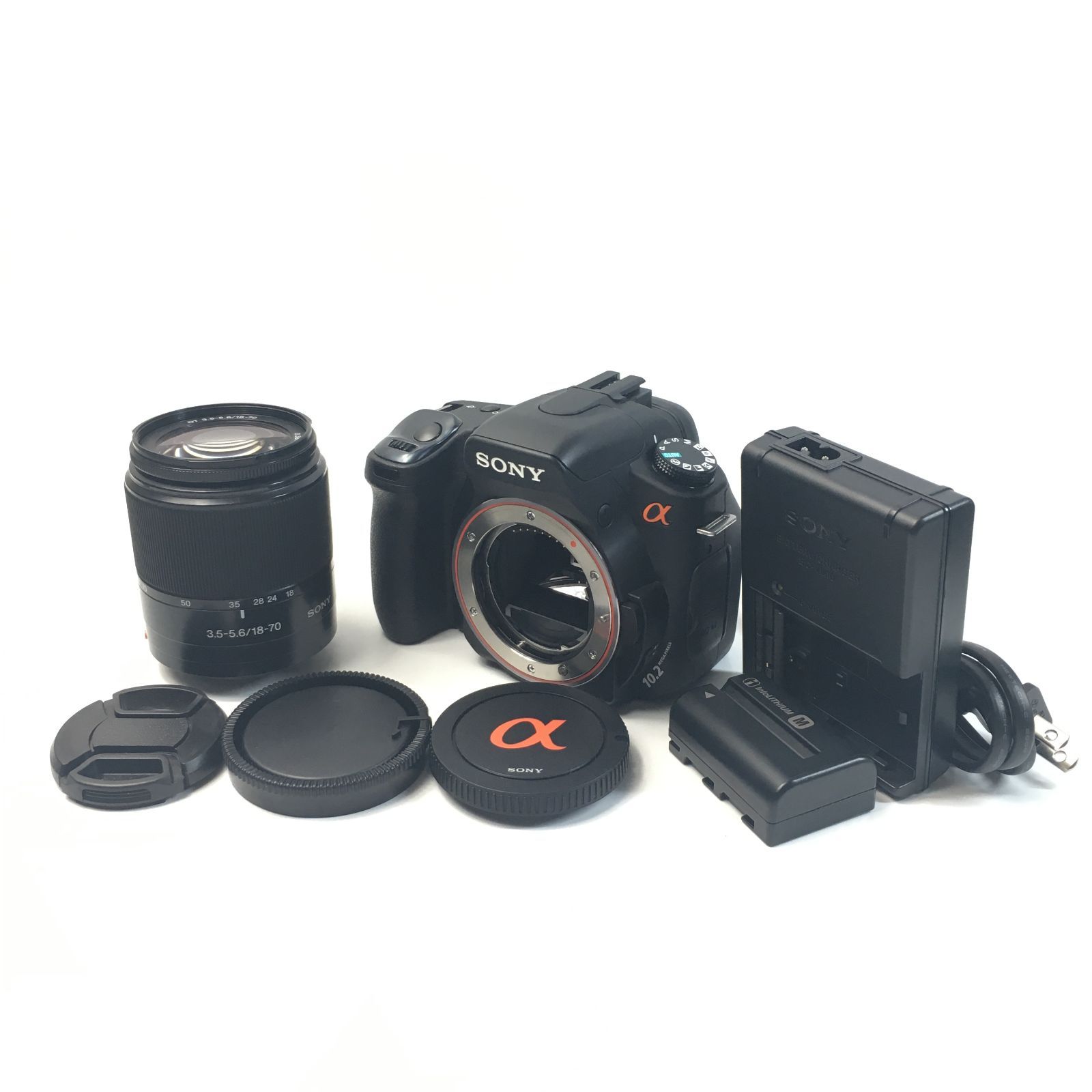 と*し様 SONY α300 一眼レフ 18-70mm レンズセット バッテリー SONY α300 18-70レンズキット ブラック DSLRA300K ソニーデジタル一眼