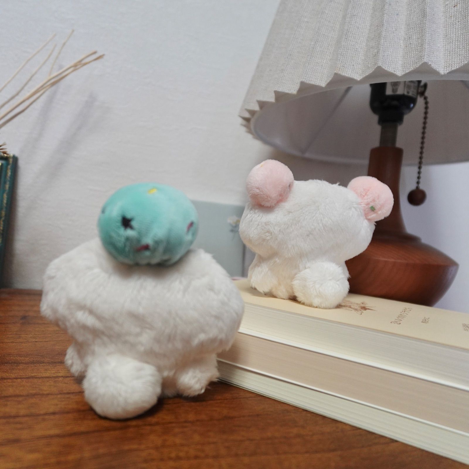 ぬいぐるみ ハンドメイド あいす型擬態種ふわもち生物 チョコミント 苺