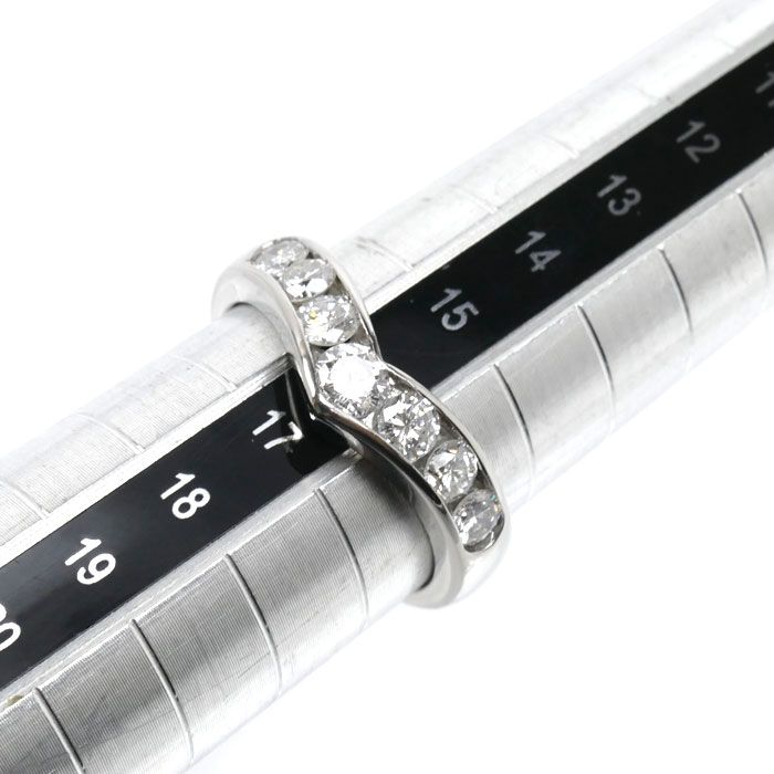 Pt900プラチナ リング・指輪 ダイヤモンド1.04ct 16号 5.9g V字