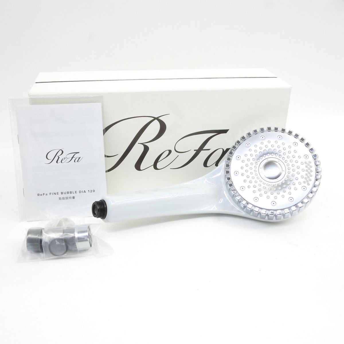 【未使用】MTG ReFa リファ FINE BUBBLE DIA120 ファインバブル ダイア ホワイト RS-AN-02B