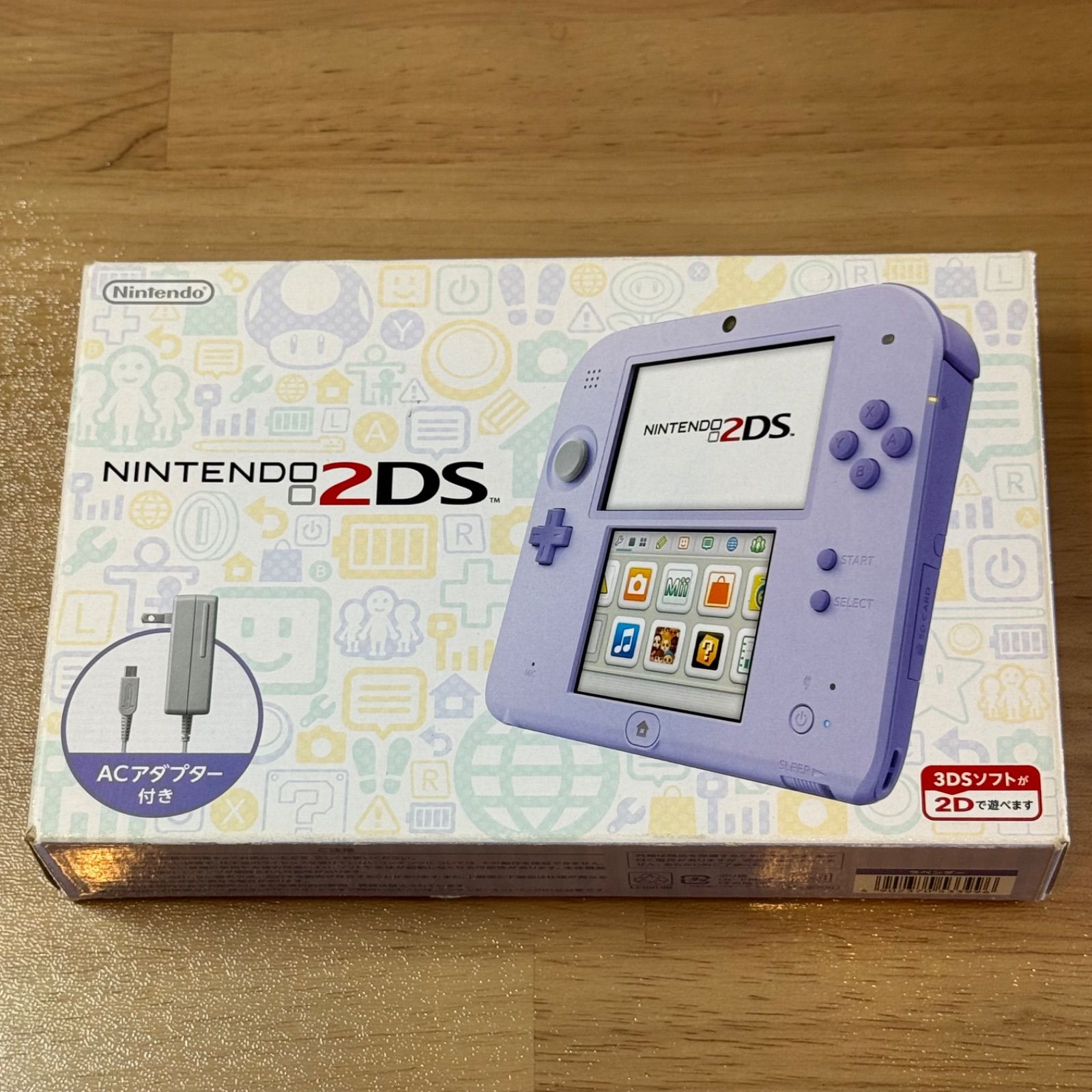 7-105【中古良品】ニンテンドー2DS ラベンダー 箱付き