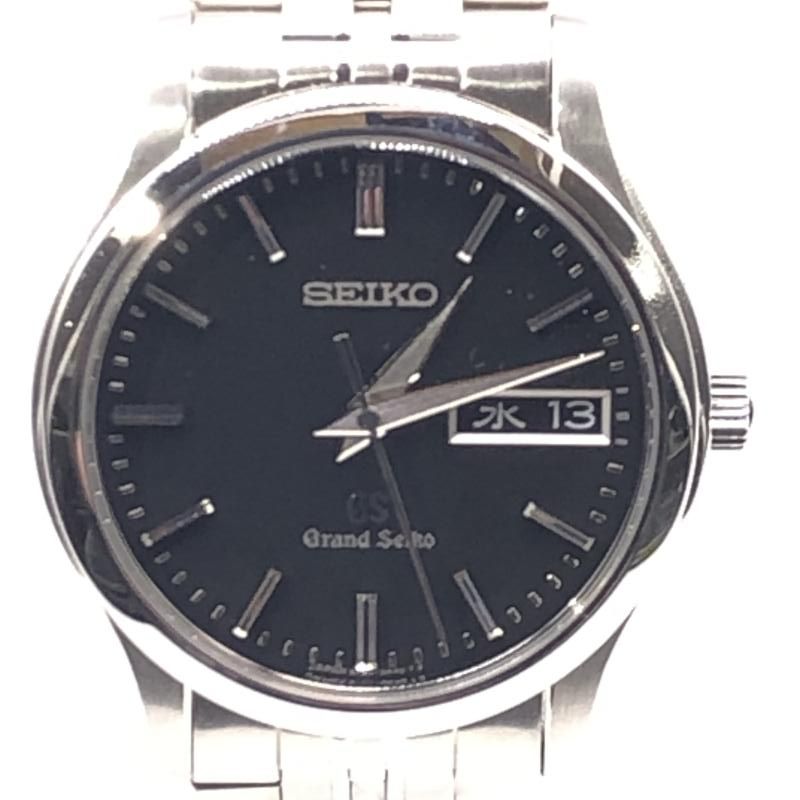 SEIKO クォーツ 腕時計 ブラック文字盤 デイデイト 中古】Grand Seiko デイデイト ブラック文字盤 クォーツ 腕時計 9F83