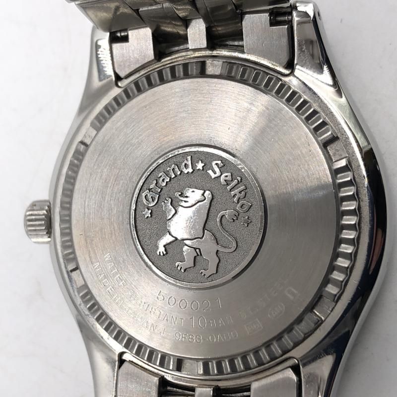 中古】Grand Seiko デイデイト ブラック文字盤 クォーツ 腕時計 9F83
