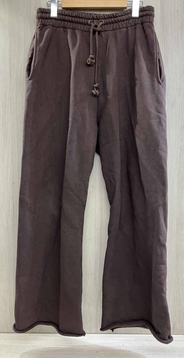 通年 Bowwow バウワウ スウェットパンツ ロングパンツ アイジングスウェットパンツ Mサイズ ブラウン made in Japan