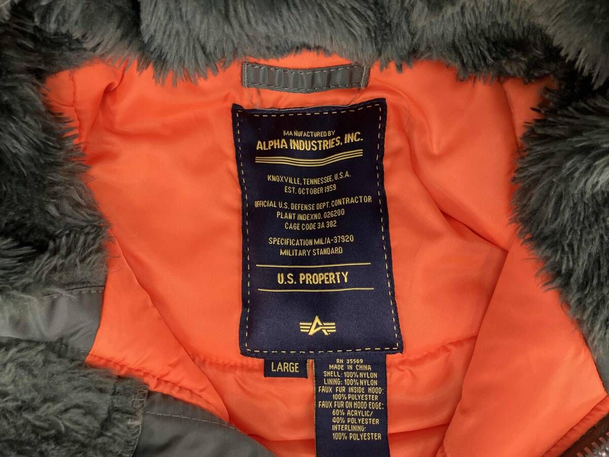N3B カーキ Alpha Industries アルファ インダストリーズ フライト