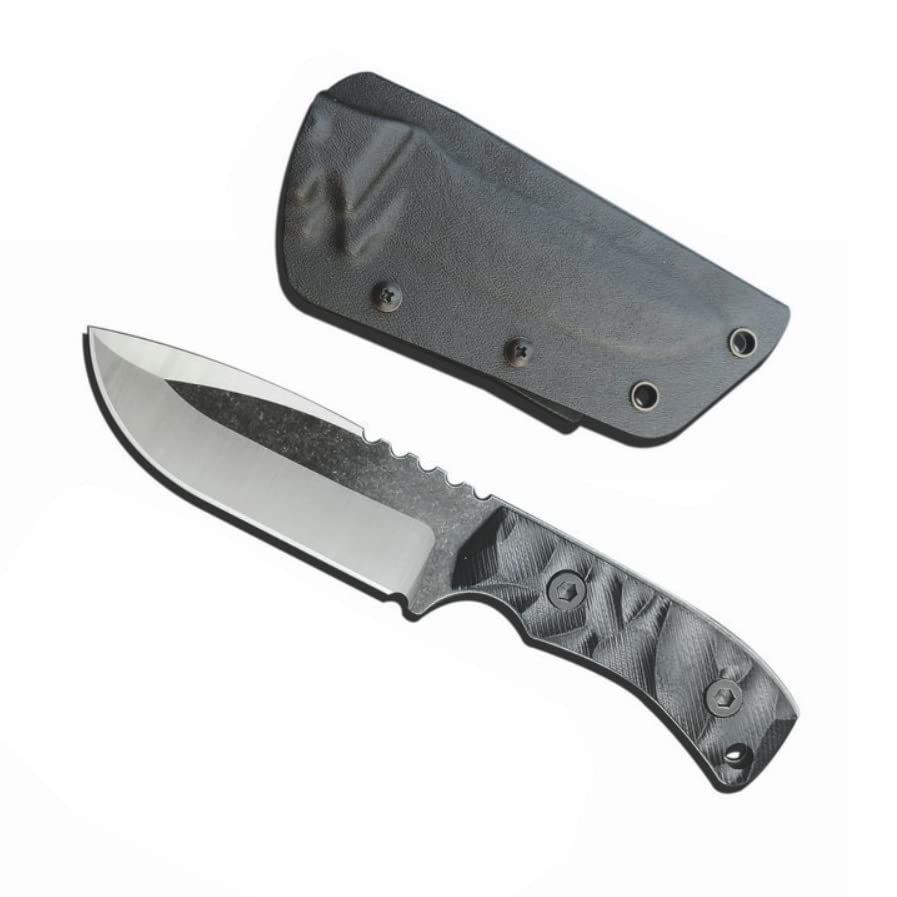 ナイフ アウトドア キャンプ フルタング構造 G10ハンドル 薪割りナイフ Kydexケース付き キャンプ バトニング バーベキュー 釣り護身 防災 野遊び 登山 ナイフ フェザースティックt 1ad346c0