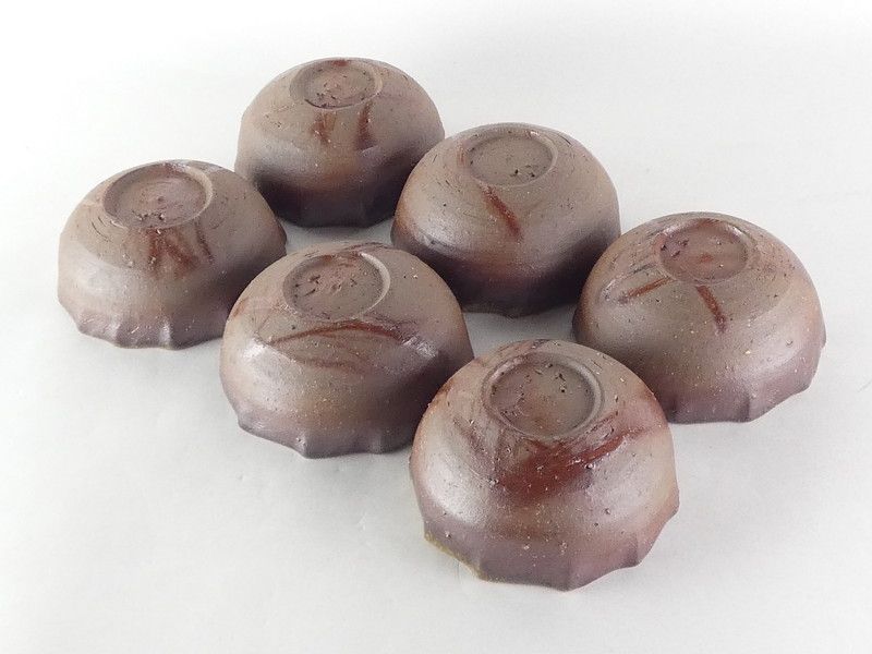 金重晃介「備前 輪花小鉢」6客 共箱 保証品 茶道具 R(K-5) - メルカリ