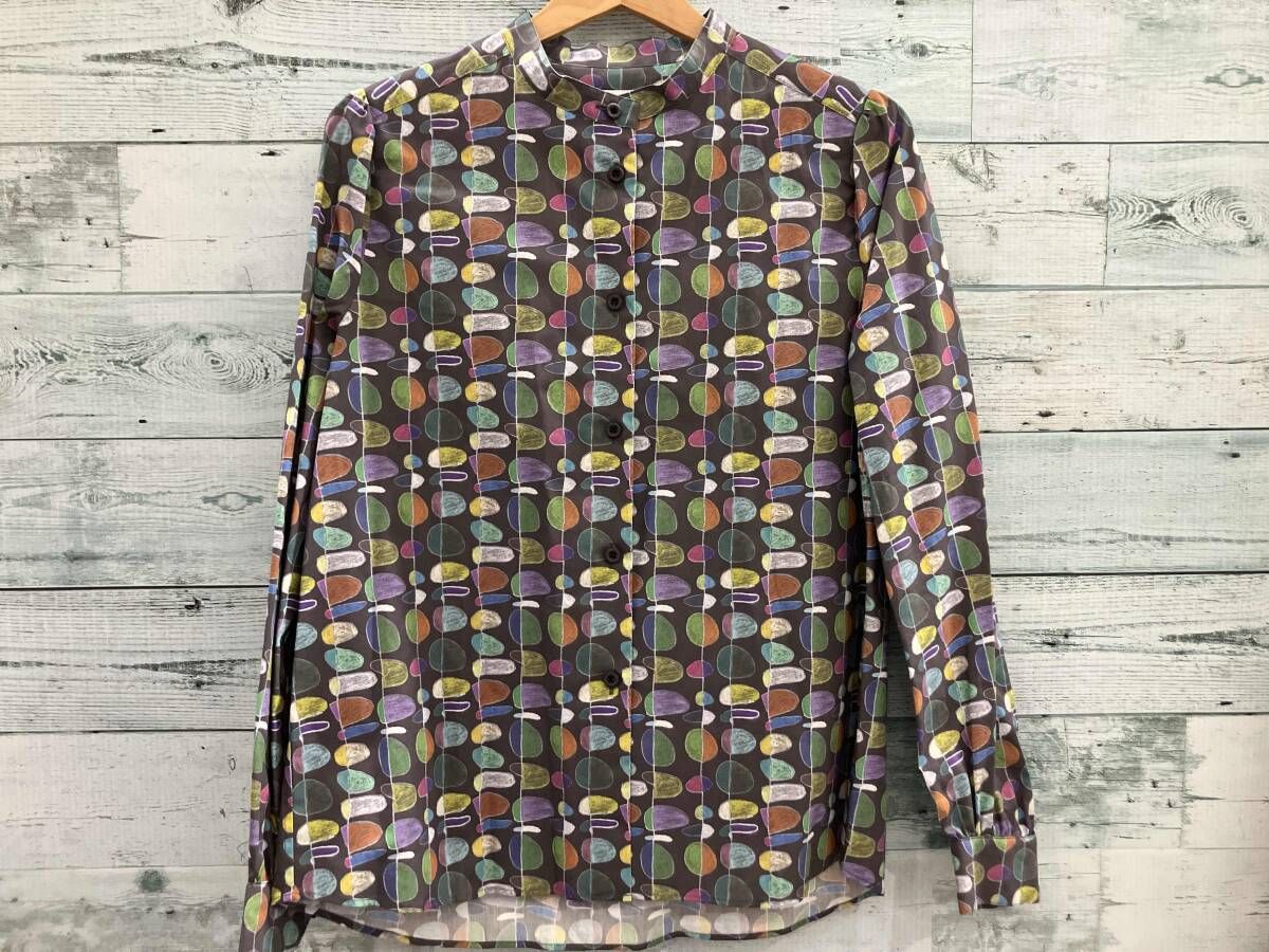 HERALBONY ヘラルボニー ブラウス「無題」（葉っぱ） 土屋康一 Koich Tsuchiya HL-0000-SH02-02 SIZE:ML 10,870円