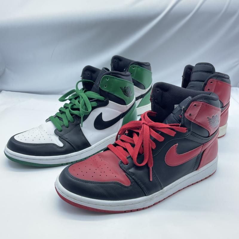 【中古】NIKE 09年製 AIR JORDAN Defining Moments Pack One 60 Pts サイズ29cm 371381-991 ナイキ レッド グリーン[19]