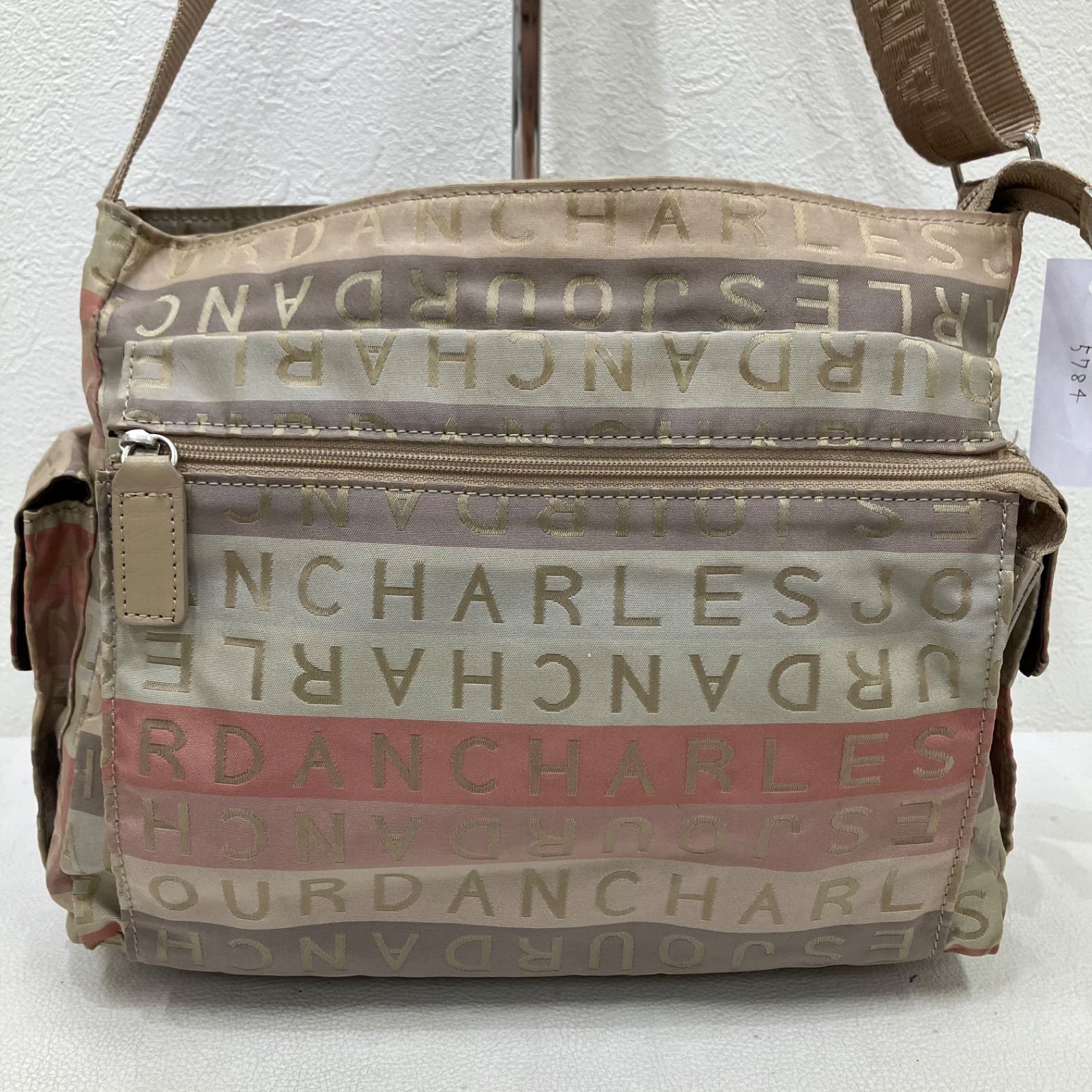 CHARLES JOURDAN シャルルジョルダン ハンドバッグフォーマルバッグ 冠 