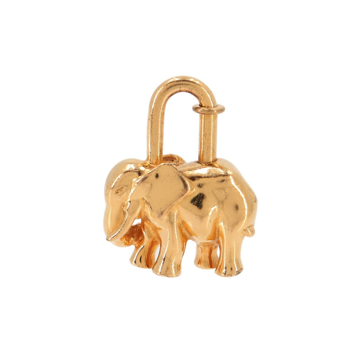 エルメス HERMES カデナ チャーム Elephant エレファント 象 ゴールド アクセサリー Cadena Charm 90333016