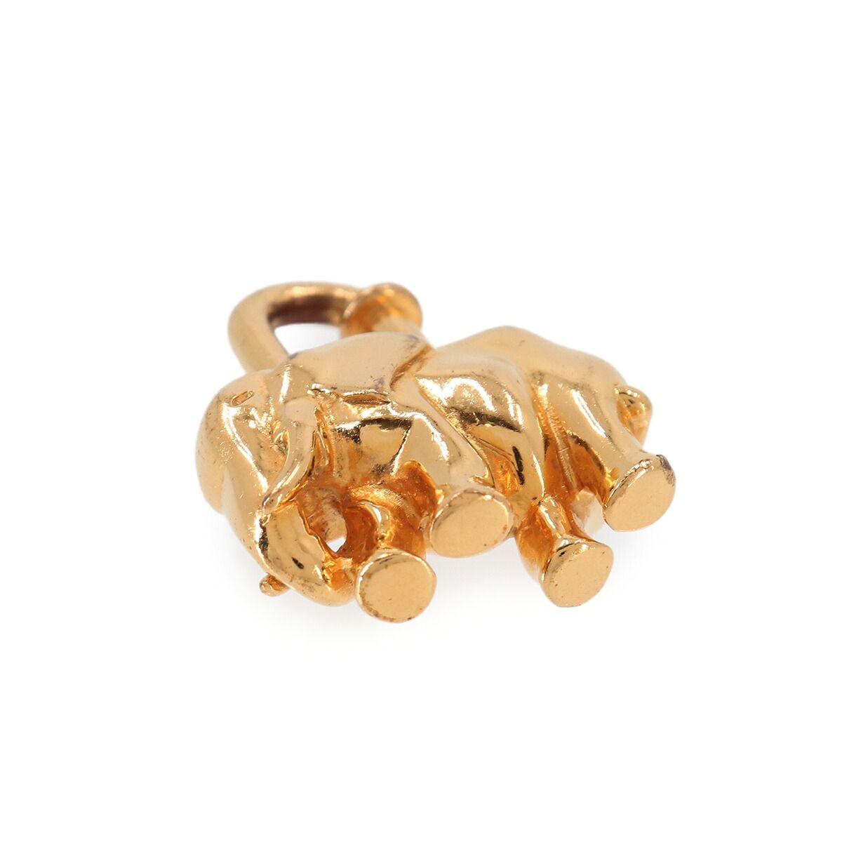エルメス HERMES カデナ チャーム Elephant エレファント 象 ゴールド アクセサリー Cadena Charm 90333016 エルメス HERMES カデナ チャーム Elephant エレファント 象 ゴールド アクセサリー Cadena Charm 90333016