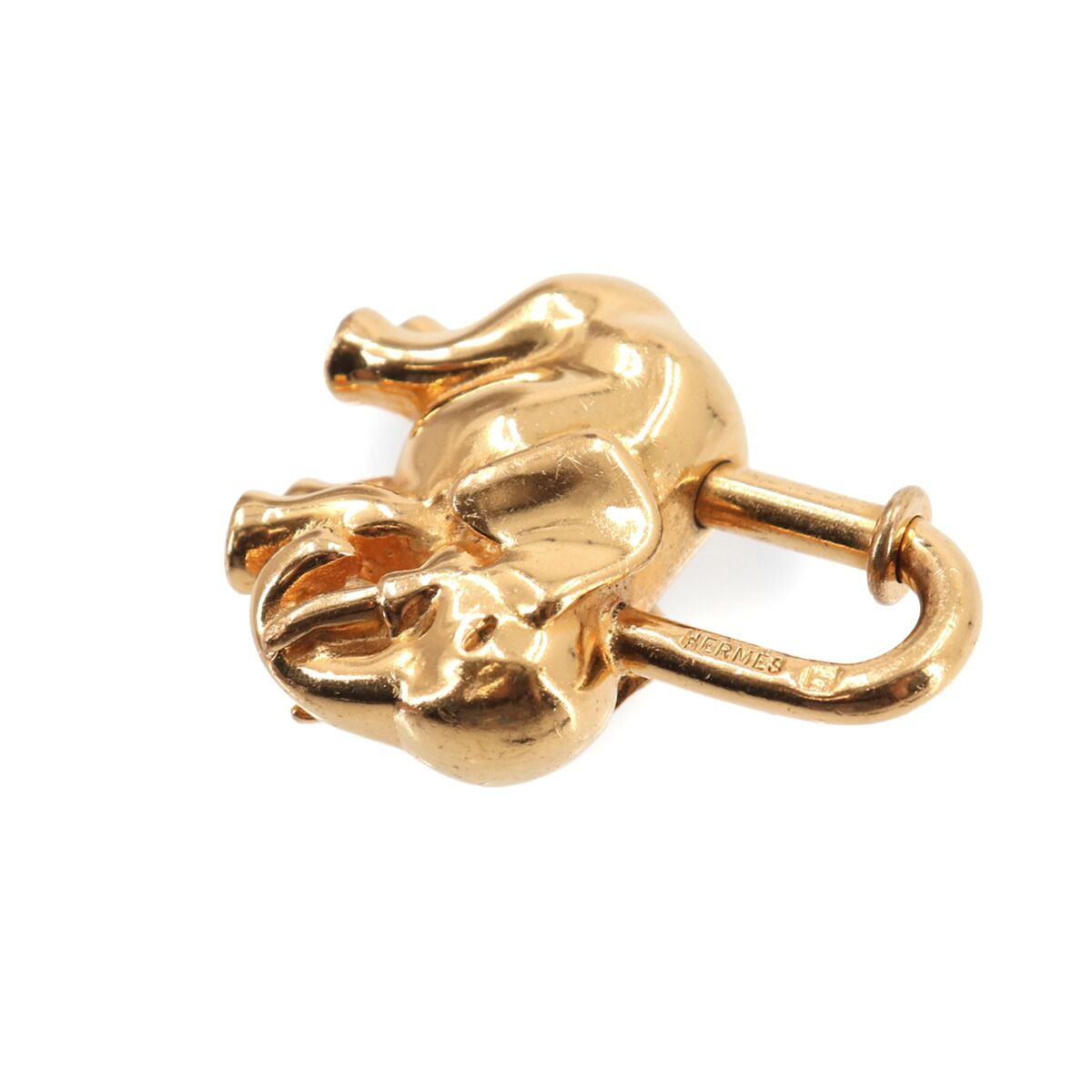 エルメス HERMES カデナ チャーム Elephant エレファント 象 ゴールド アクセサリー Cadena Charm 90333016 エルメス HERMES カデナ チャーム Elephant エレファント 象 ゴールド アクセサリー Cadena Charm 90333016