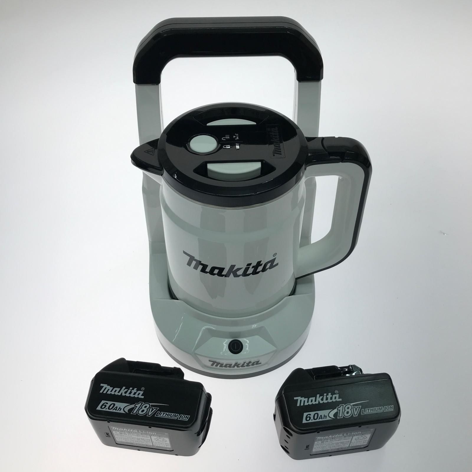 MAKITA マキタ 充電式ケトル 充電池2個付　※箱・充電器無し KT360D ホワイト