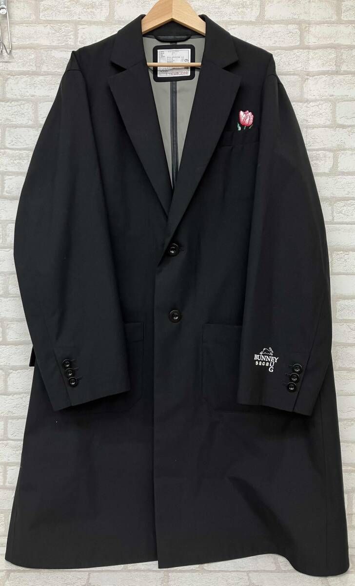 sacai × BUNNEY 24-0899S サカイ バニー 24SS 3レイヤーコート