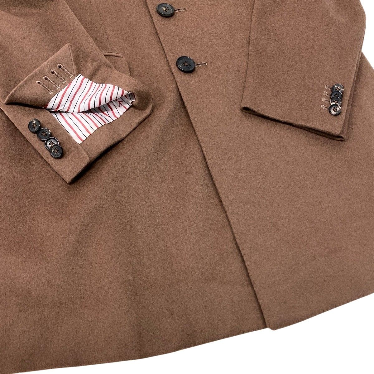 ISAIA イザイア　チェスターコート　 46R 86g15《美品》 ISAIA イザイア 本切羽 ウールチェスターコート サイズ