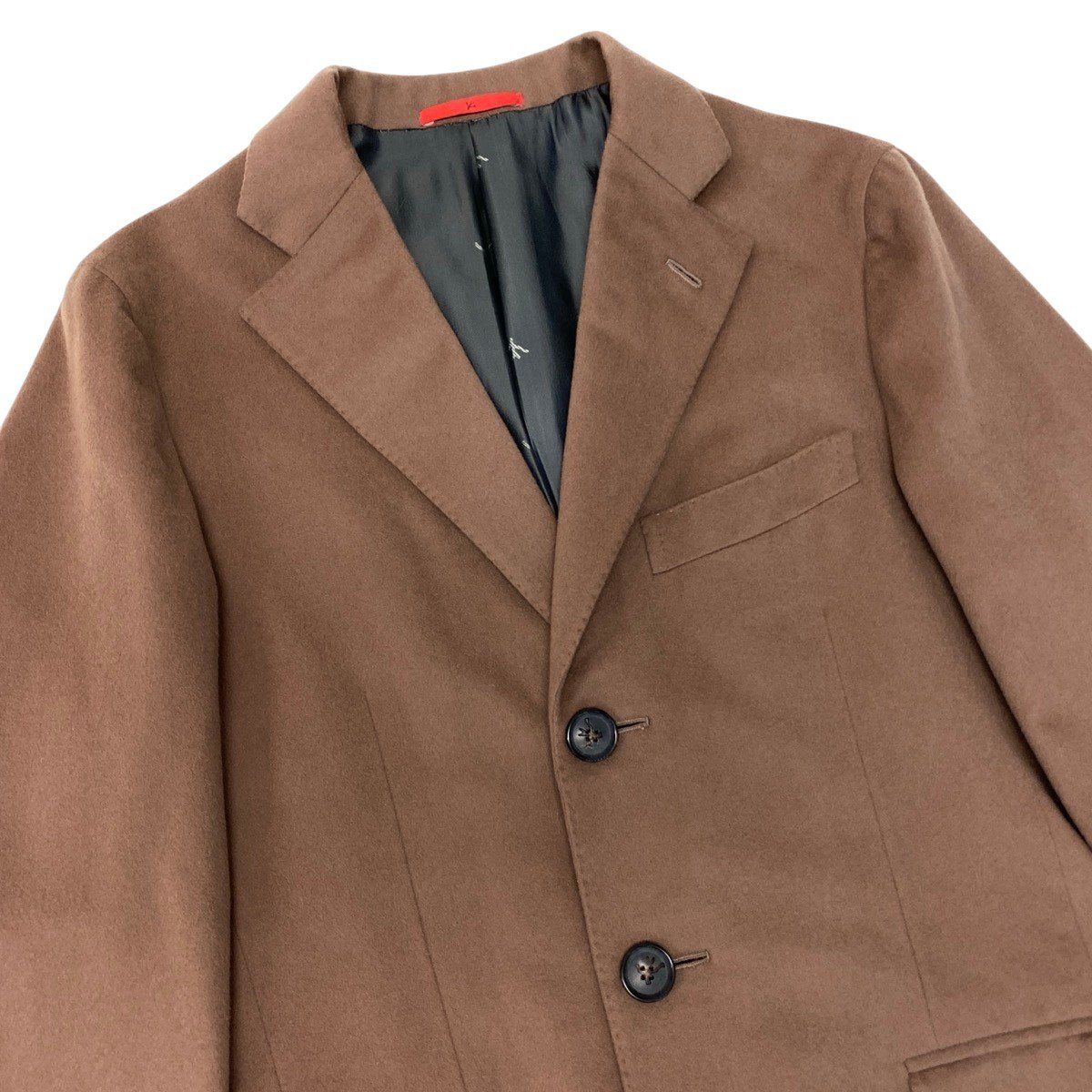 86g15《美品》 ISAIA イザイア 本切羽 ウールチェスターコート サイズ
