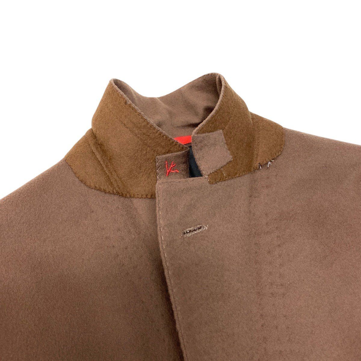 86g15《美品》 ISAIA イザイア 本切羽 ウールチェスターコート サイズ